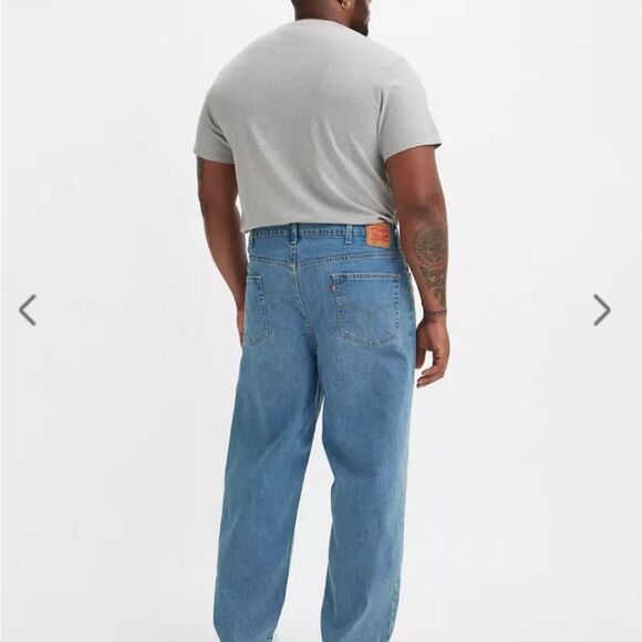 Levi's Blue Relaxed Fit Jeans with Classic Style 52x28 denim LEVIS 550 - Picture 1 of 9